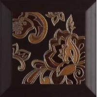 Керамическая плитка Metropol Ceramica Silk Decor Chic Marron Декор 2 25х25