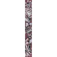 Керамическая плитка Нефрит Керамика Аллегро Бордюр Аллегро Цветы бордо 5x40