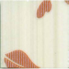 Керамическая плитка Нефрит Керамика Кензо Кубики "Цветы" на светлом 48х48 / терракотовый