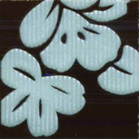 Керамическая плитка Нефрит Керамика Кензо Кубики "Цветы" на темном 48х48 / коричневый