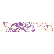 Керамическая плитка Нефрит Керамика Кураж-2 Бордюр "Монро" фиолетовый 400х75