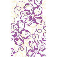 Керамическая плитка Нефрит Керамика Кураж-2 Декор "Монро" фиолетовый 250x400