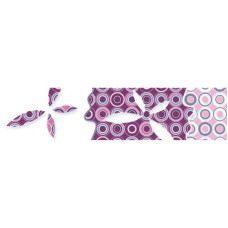 Керамическая плитка Нефрит Керамика Кураж Бордюр Бабочки фиолетовый 6x25