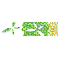 Керамическая плитка Нефрит Керамика Кураж Бордюр Бабочки морская зелень 6x25