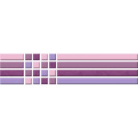 Керамическая плитка Нефрит Керамика Кураж Бордюр Кураж фиолетовый 6x25