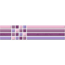 Керамическая плитка Нефрит Керамика Кураж Бордюр Кураж фиолетовый 6x25