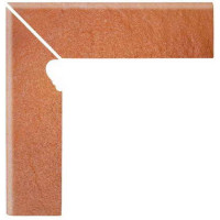 Керамическая плитка Opoczno Solar Orange Solar Orange 3-D Цоколь левый 30x8