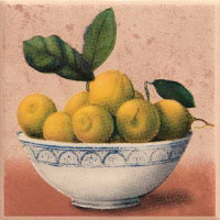 Керамическая плитка Paradyz Gloria Gloria Rosa inserto Cytryna (лимон)
