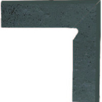Керамическая плитка Paradyz Semir Semir Grafit Цоколь правый (B+A)30х8.1х1.1