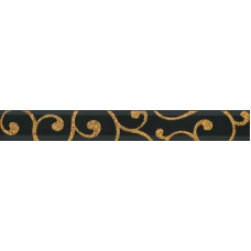 Paul Ceramiche Elegance Бордюр Listello Charme Nero Oro 5x40