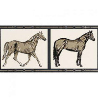 Керамическая плитка Petracers Grand Elegance B HOR 08 horses su panna 10x20