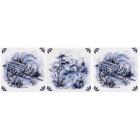 Керамическая плитка Delft Delft 0007089 Decoro Inserto Paesaggio A. B. C 10x10