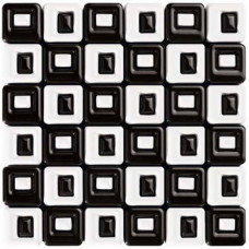 Керамическая плитка Roca Ceramica WHITE&amp;BLACK (ROCA) Мoзаика MALLA CHESS BLANCO-NEGRO 36x36