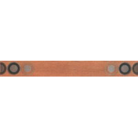 Керамическая плитка Serenissima Cir Newport Listello wood disk orange 7.8x65.6