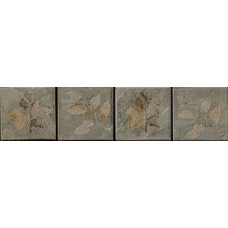 Керамическая плитка Serenissima Cir Quarry Stone Inserto Fossili Foglie Forest 5x20