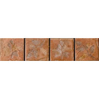 Керамическая плитка Serenissima Cir Quarry Stone Inserto Fossili Foglie Terra 5x20