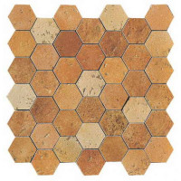 Керамическая плитка Serenissima Cir Quintana Mosaico Giostra Esagono Mix Scuro 31.7x31.7