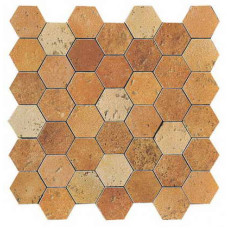 Керамическая плитка Serenissima Cir Quintana Mosaico Giostra Esagono Mix Scuro 31.7x31.7