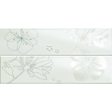 Керамическая плитка Serenissima Cir Tentazioni Inserto Flowers s/2 Celeste (комплект из 2 плиток) 14x56