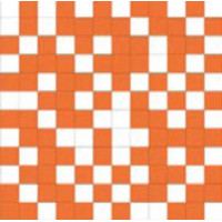 Керамическая плитка Slava Zaitcev Arcobaleno ARCOBALENO SHINE Mosaico White-Orange