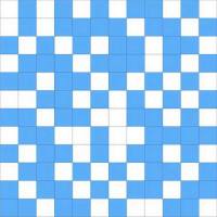 Керамическая плитка Slava Zaitcev Arcobaleno Fiori Mosaico Arcobaleno Shine White-Blue 30 x 30