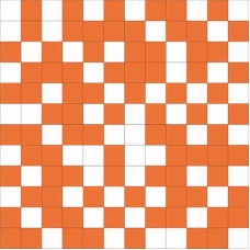 Керамическая плитка Slava Zaitcev Arcobaleno Fiori Mosaico Arcobaleno Shine White-Orange 30 x 30