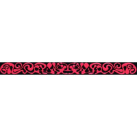Керамическая плитка Tubadzin Colour БОРД.L-BLACK&amp;RED 2 B 59.3X5.7