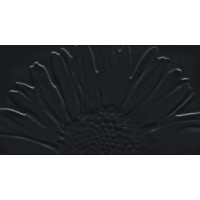 Керамическая плитка Tubadzin Colour Colour Black Декор Sunflower 59.3х32.7