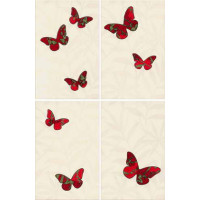 Керамическая плитка VIVES Baru Papillons-4 Crema-g.67 27x41.5 (цена за 1 декор)