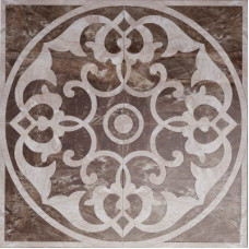 Керамическая плитка Villa Ceramica Напольное панно Dolomite Rosone Mokka 120x20 cv