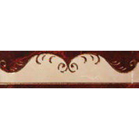 Керамическая плитка Villa Ceramica Бордюр Litelo Ornamento rosso 8x30