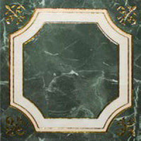 Керамическая плитка Villa Ceramica напольная Ornamento verde pol 30x30