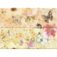 Керамическая плитка Villa Ceramica Панно Butterfly di Fiori inserto s/2 48x66 см