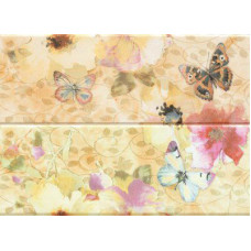 Керамическая плитка Villa Ceramica Панно Butterfly di Fiori inserto s/2 48x66 см